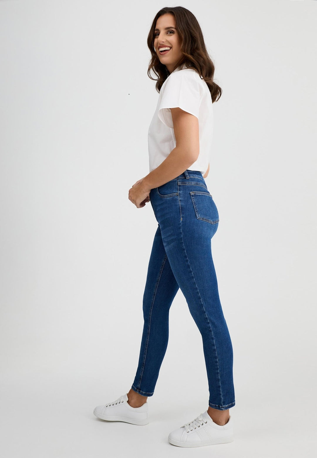 wonderjeans High Waist Stone Blue Super Wash